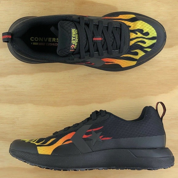 Converse Star Series Run Black Flames Basketball - Picture 4 of 9